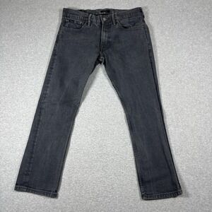 Polo Ralph Lauren Jeans Mens 33x30 (Fit 33x29) Black Varick Slim Straight Denim